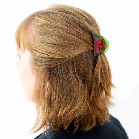 Watermelon Slice Mini Hair Claw