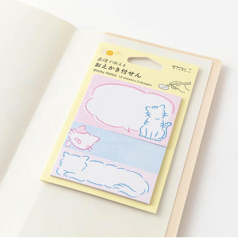 Cat Drawing Sticky Notes