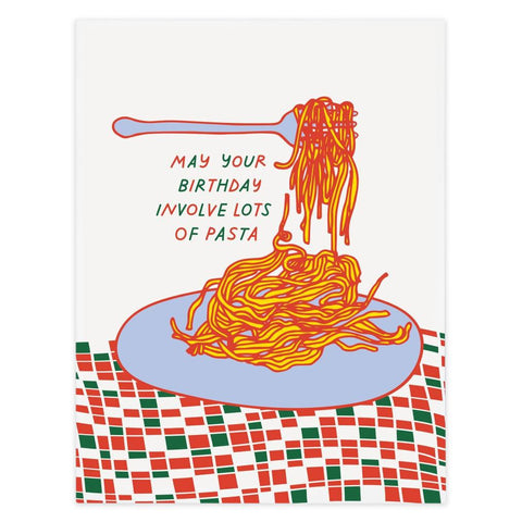 Pasta Birthday Card