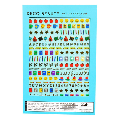 Schoolhouse Nail Art Stickers
