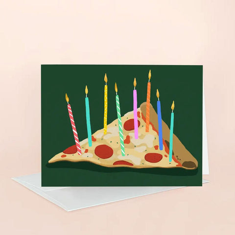 Pizza Birthday Card