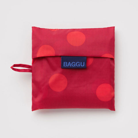 Standard Reusable Tote: Red Polka Dot
