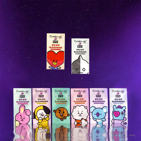 BT21: Bye Bye Blackheads Printed Pore Strips, Pack of 16