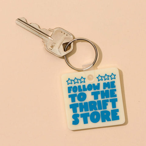 Follow Me to the Thrift Store Keychain