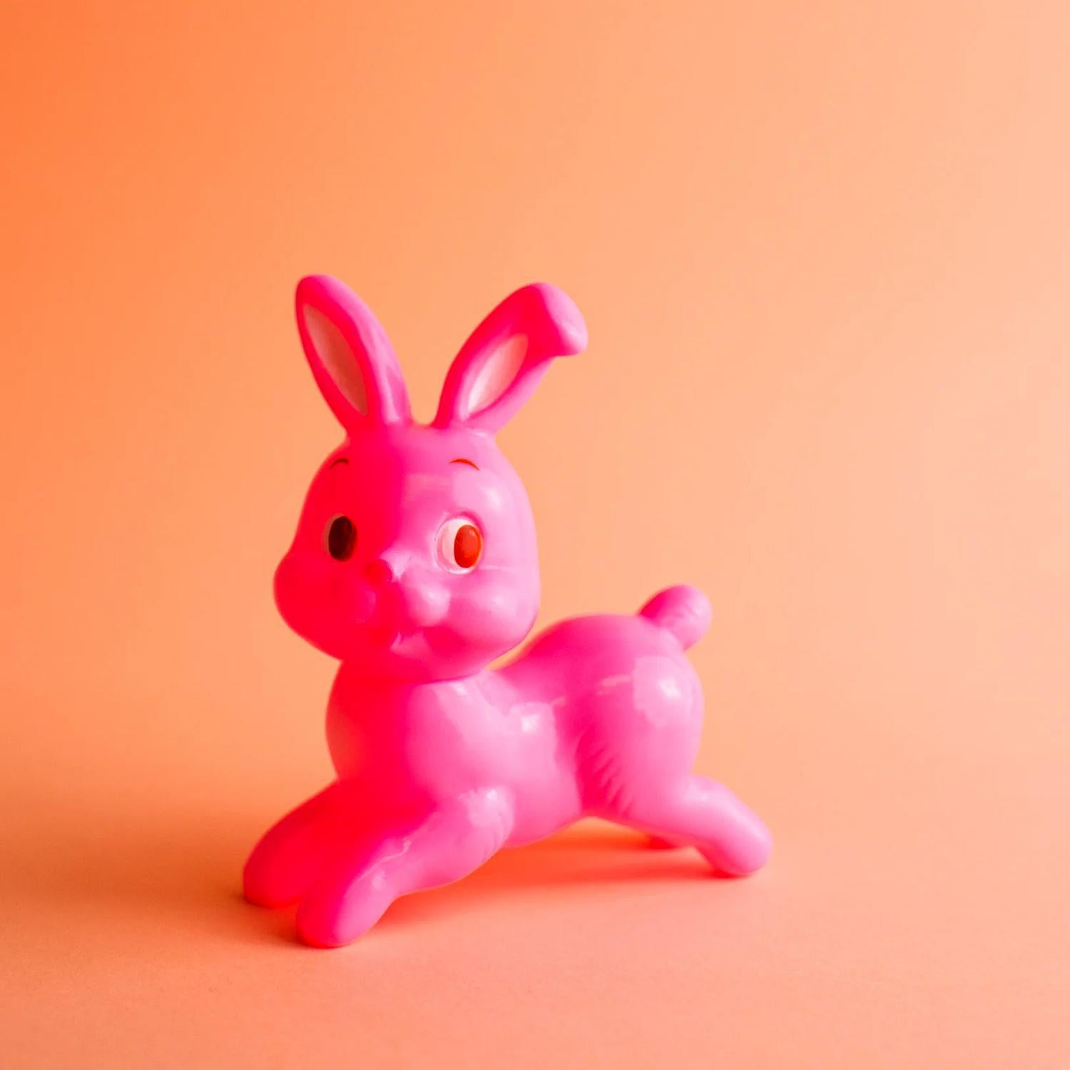Retro Pink Rabbit Toy – Zakka Joy