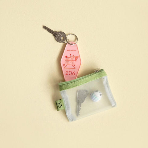 Extra Small Mesh Pocket, Olive Moon