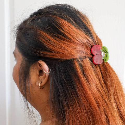 Mini Maraschino Cherries Hair Claw