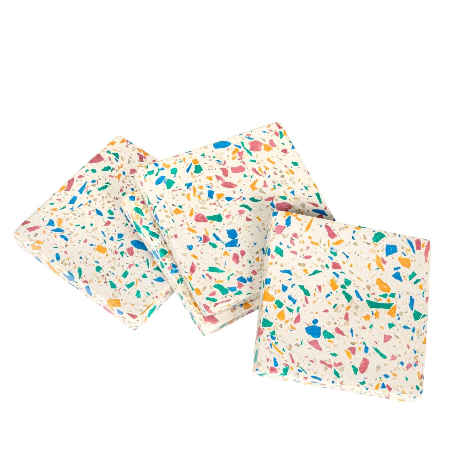 Bloomingville Resin + Terrazzo Coaster - Thumbnail 3