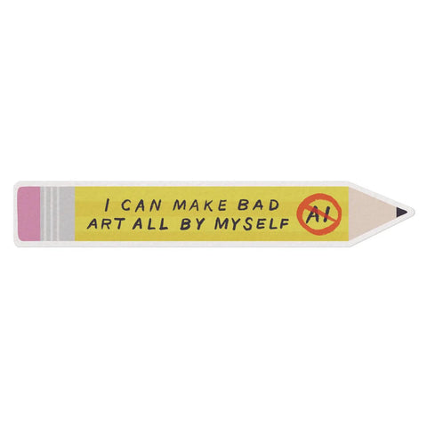 Bad Art Anti-AI Sticker