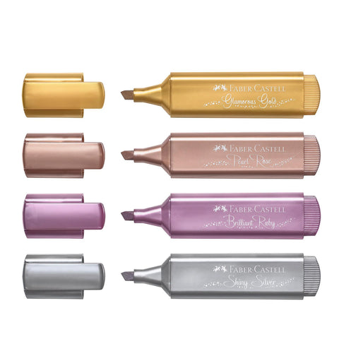 Metallic Textliner 46 Highlighters, Set of 4