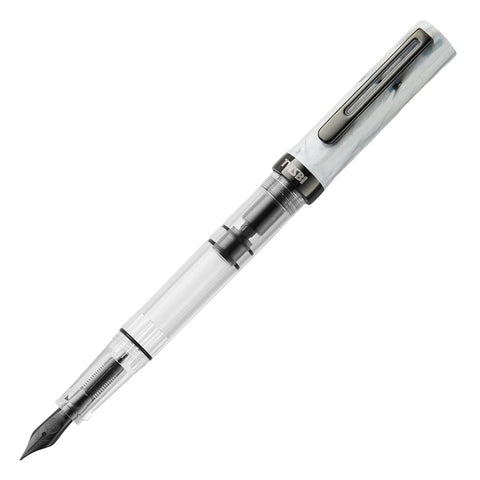 TWSBI Eco Fountain Pen, Carrara + Onyx