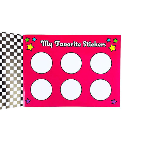 Retro Rainbow Sticker Collector Book