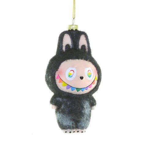 Charcoal Fuzzy Monster Ornament