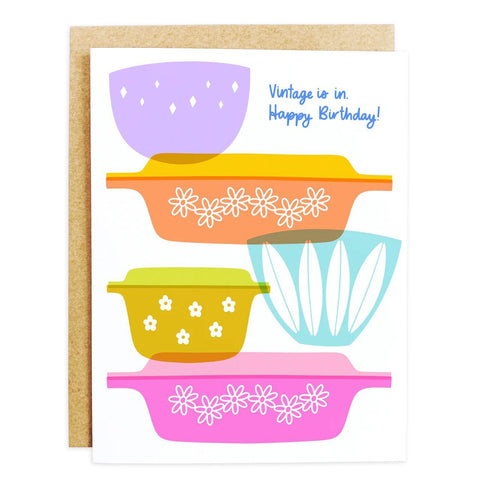 Vintage is in Birthday Card