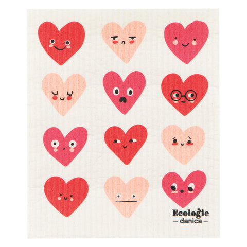 Heart to Heart Swedish Dishcloth