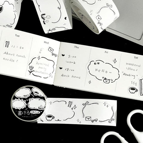 Sketches Washi Sticker Roll