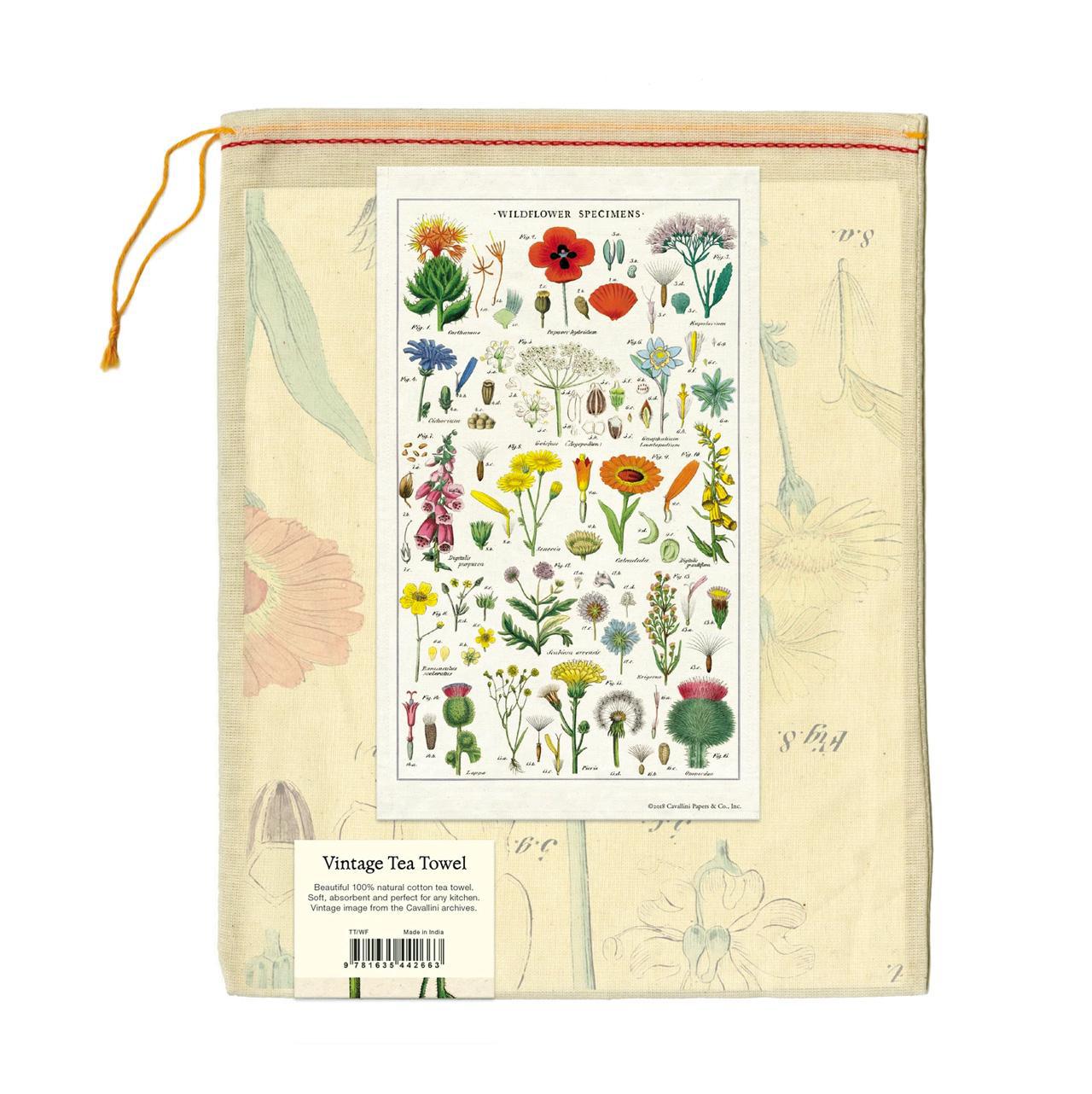 Cavellini Wildflower Tea Towel - Thumbnail 2