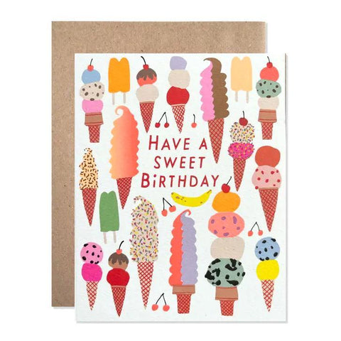 Sweet Birthday Ice Cream Card
