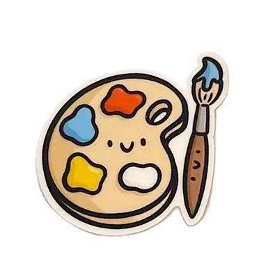 Paint Palette Mini Sticker