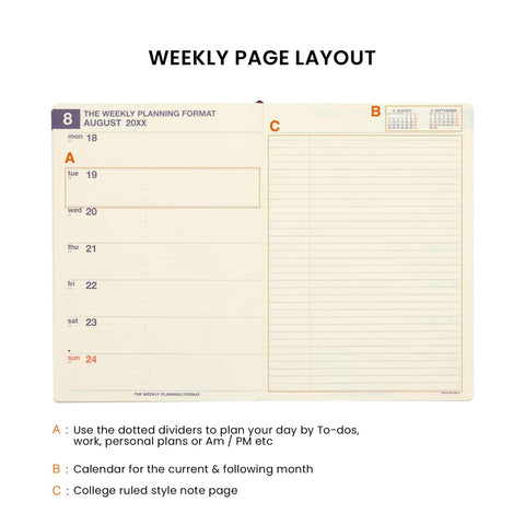 2026 Minute Manager Weekly Planner, Green