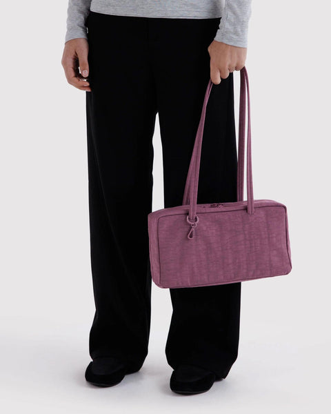 Nylon Bowler Bag: Wild Plum