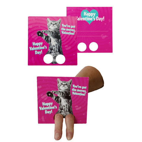 Dancing Animals Finger Puppet Valentines