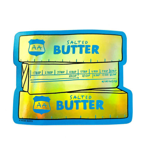 Holographic Butter Sticker