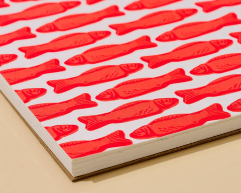 Gummy Fish Letterpress Doodlebook