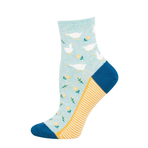 Goose in the Garden Mini Crew Socks
