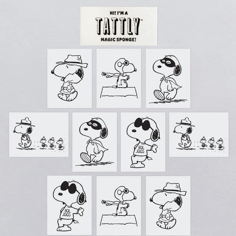 Many Faces of Snoopy Tattoo Tin