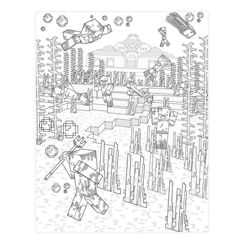 The Minecraft Coloring Book
