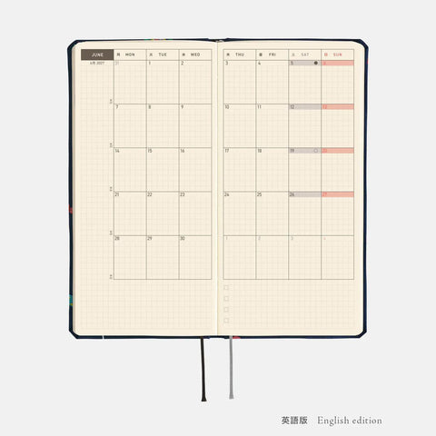 Hobonichi Techo Weeks 2027 Planner, Bow + Tie: Candy Dream