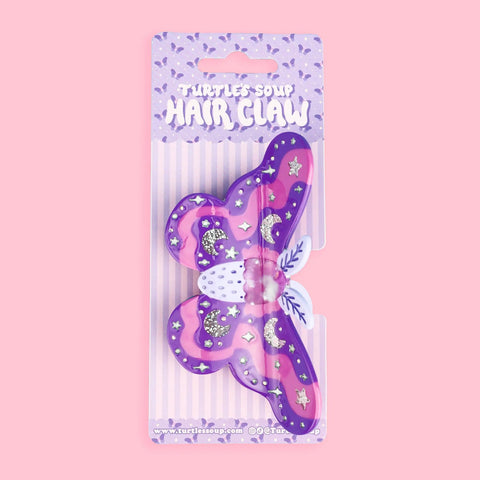 Pastel Moth Hair Claw