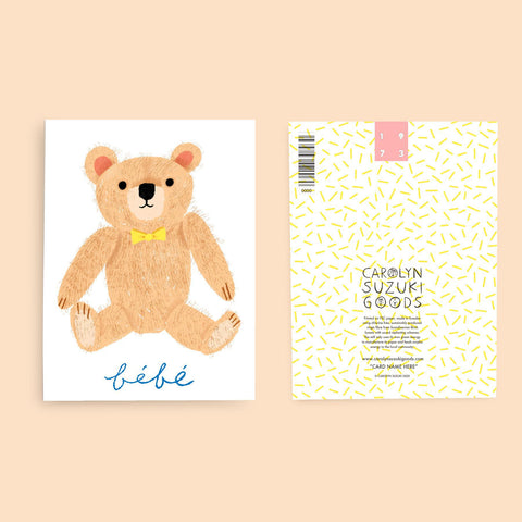 Teddy Baby Card