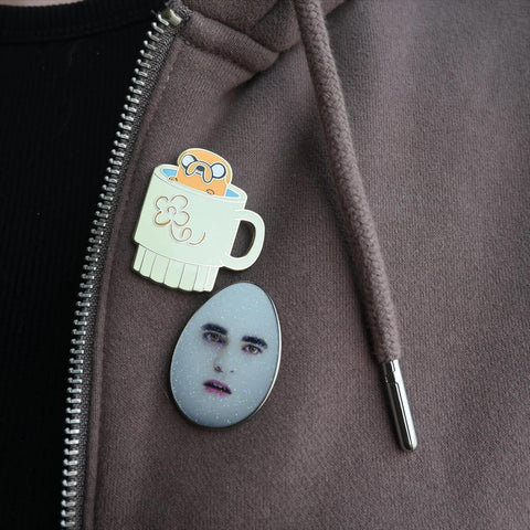 Eggward Enamel Pin