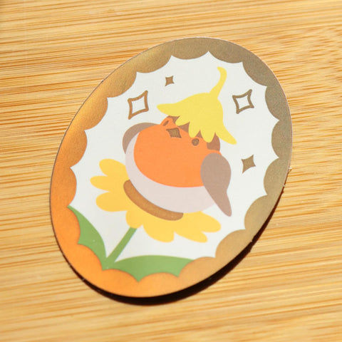 Flower Robin Sticker