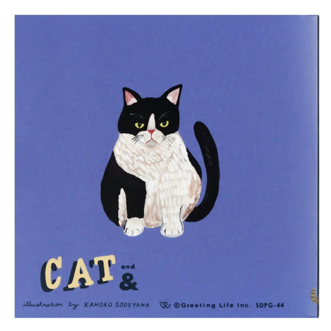 Kahoko Sodeyama Cats Die Cut Sticky Notebook