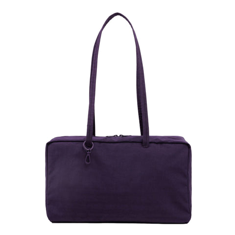 Medium Nylon Bowler Bag: Fig