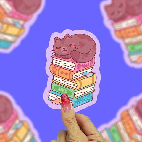 Bookstack Kitty Sticker