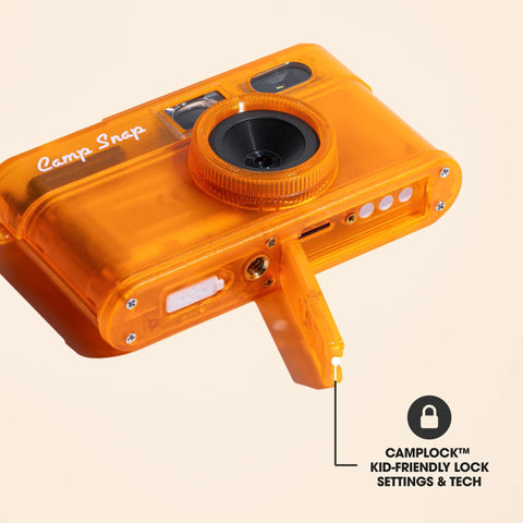 Camp Snap 2 Screen-Free Digital Camera, Tangerine Drift