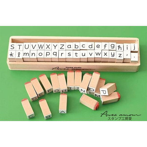 Uppercase + Lowercase Alphabet Stamp Set