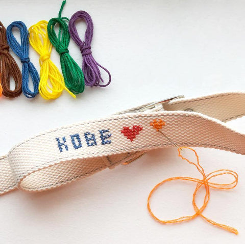 DIY Cross Stitch Dog Collar
