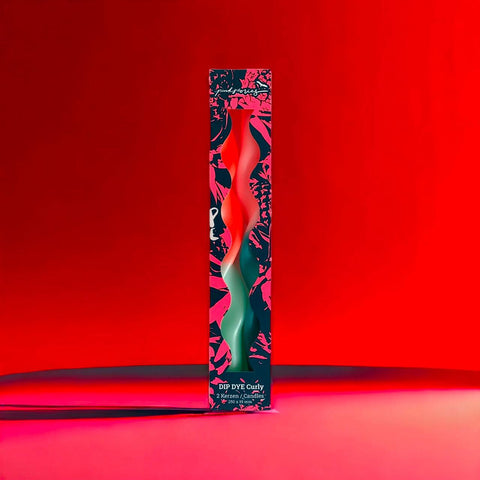 Dip Dye Curly Candles, Miami Edition Jade