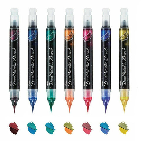 Dual Metallic Brush Pens