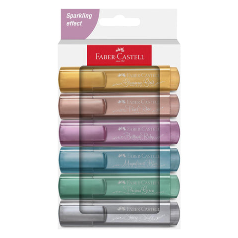 Metallic Textliner 46 Highlighters, Set of 6