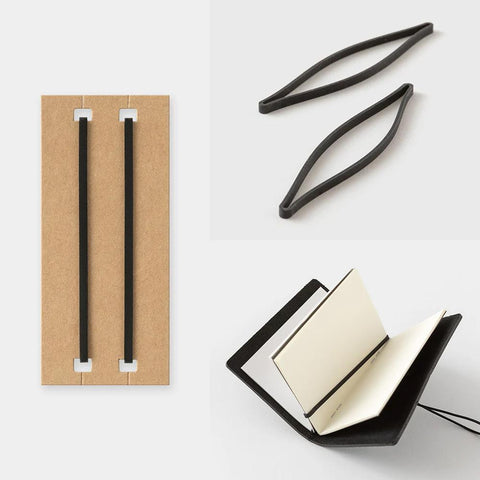 TRAVELER'S 20th Anniversary Card Size Notebook, Black