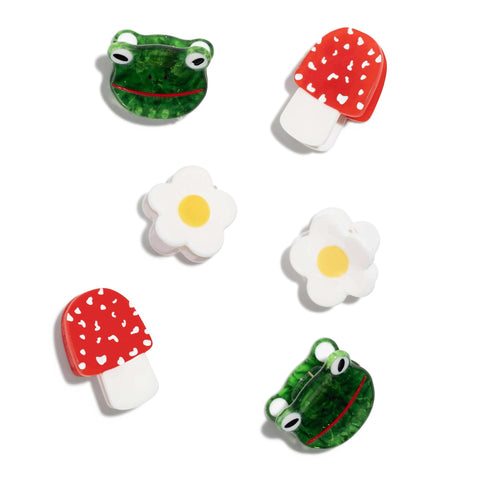 Cottagecore Micro Hair Claw Set