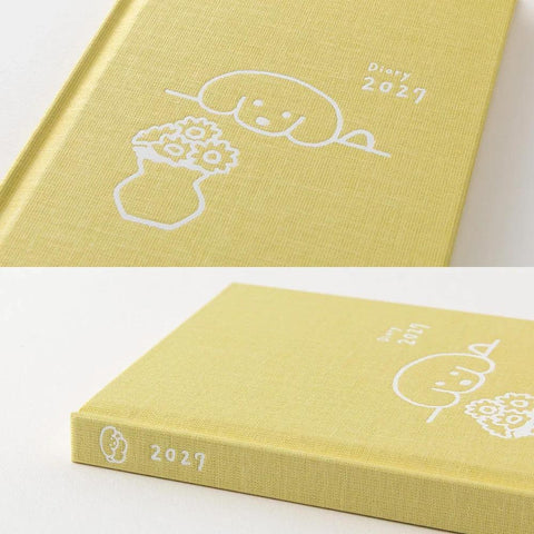 2027 B6 Book Style Dog Diary, Yellow
