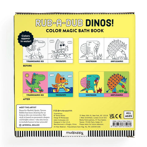 Rub-a-Dub Dinos! Color Magic Bath Book