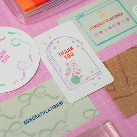 Girly Pop Clear Stamps Set